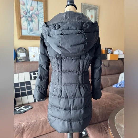 Moncler women’s Down Hooded Long Puffer Coat - Picture 2 of 14